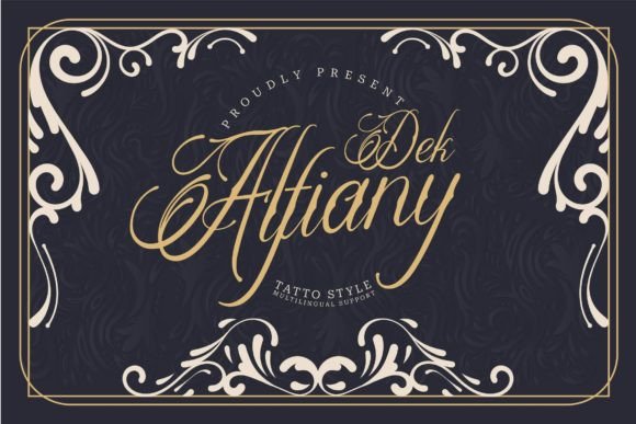 Alfiany Dek: A Tattoo-Style Typeface for Bold Brand Identity