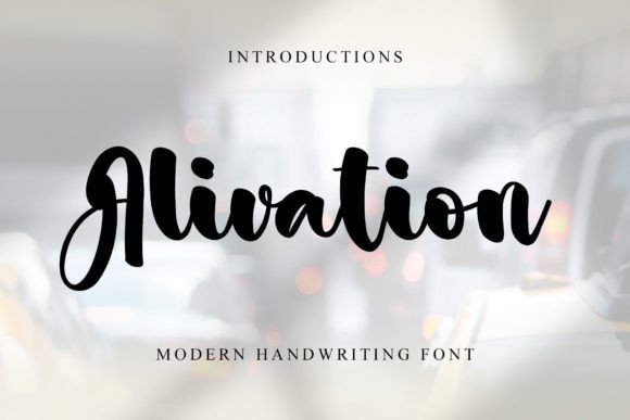 Alivation Typeface: A Modern Handwritten Font for Brand Identity