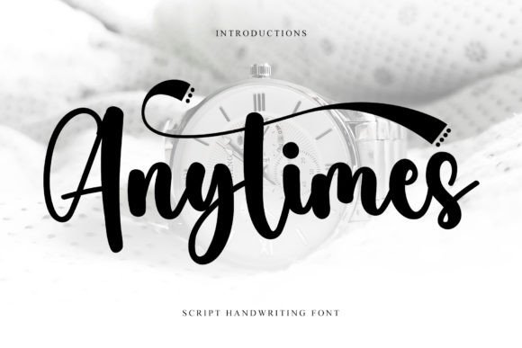 Anytimes: The Handwritten Font for Authentic Small Business Branding