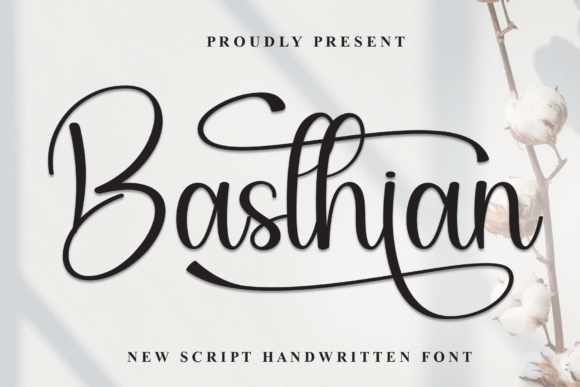 Basthian Typeface: A Modern Script for Handmade Brands