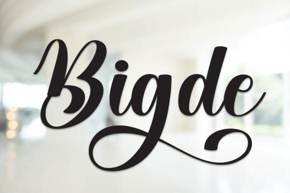 Bigde: The Handwritten Typeface That Elevates Your Brand Identity