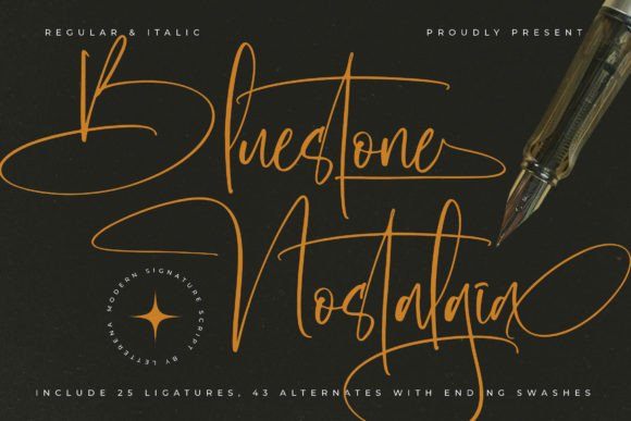 Bluestone Nostalgia: A Designer’s Take on Modern Handwritten Typography