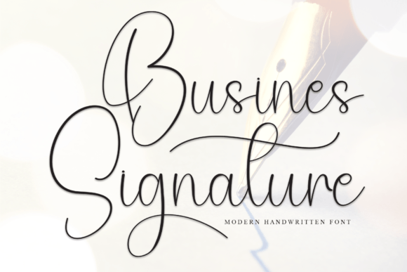 Busines Signature Typeface: A Designer’s Take on Digital Elegance