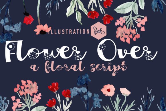 Flower Over: A Handwritten Script Font for Warm, Polished Branding