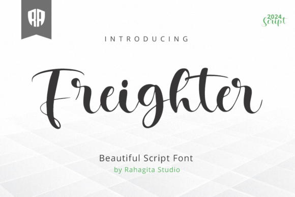 Freighter: A Script Typeface for Modern Brand Identity