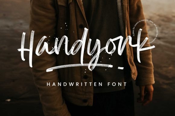 Handyork: A Textured Brush Font for Modern Web Design