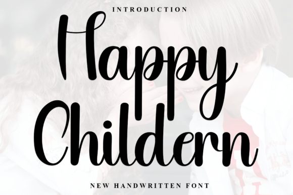 Happy Childern Typeface: A Handwritten Font for Whimsical Branding