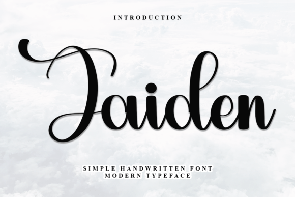 Jaiden: A Handwritten Font for Warm Digital Branding