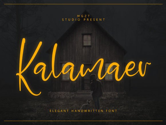 Kalamaer: A Handwritten Script Font for Editorial Design