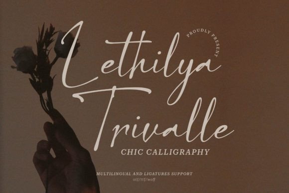 Lethilya Trivalle: A Script Font for Polished Brand Identity