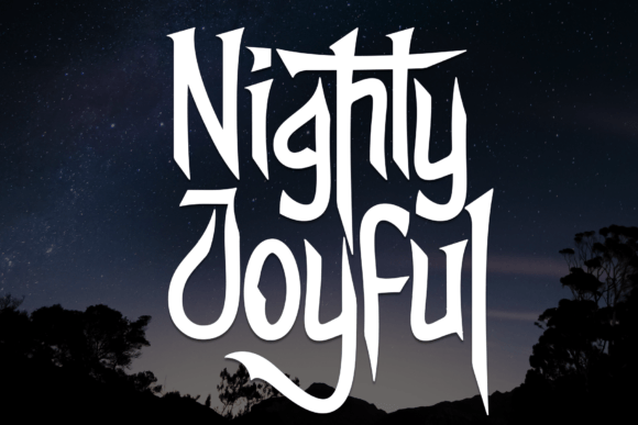 Nighty Joyful: The Handwritten Font for Scroll-Stopping Social Media Graphics