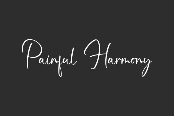 Painful Harmony: A Script Typeface for Editorial Design