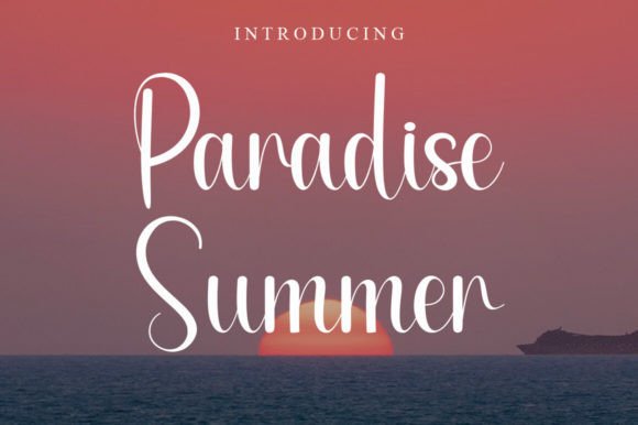 Paradise Summer: The Sweet Handwritten Typeface for Editorial Design