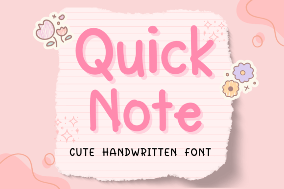 Quick Note Typeface: The Handwritten Charm for Handmade Brands