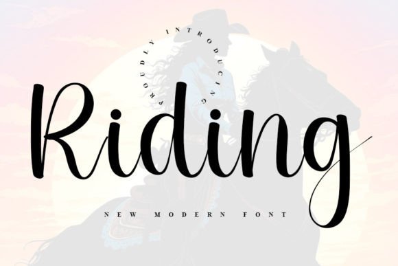 Riding Typeface: A Modern Handwritten Font for Elegant Brand Identity