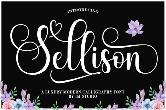 Sellison Font: Elevating Editorial Design with Romantic Script Typography