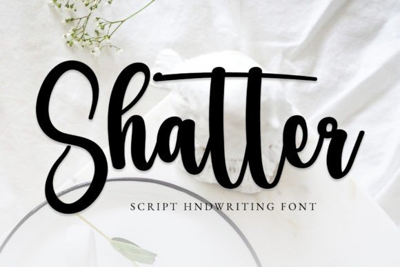 Shatter Typeface: Elevating Campaign Visuals with Dainty Script Style