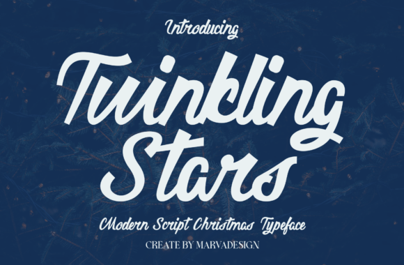 Twinkling Stars Font: Elevating Editorial Design with Modern Script