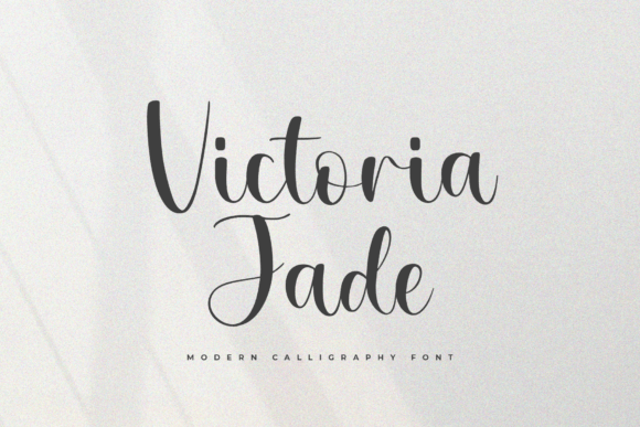 Victoria Jade: A Modern Script Typeface for Digital Brand Identity