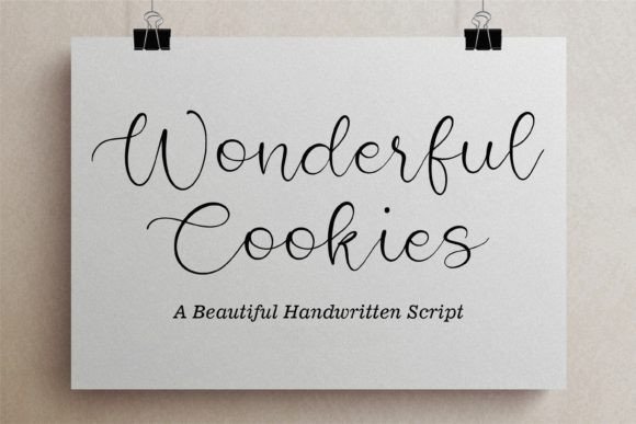 Wonderful Cookies: The Handwritten Font for Authentic Branding
